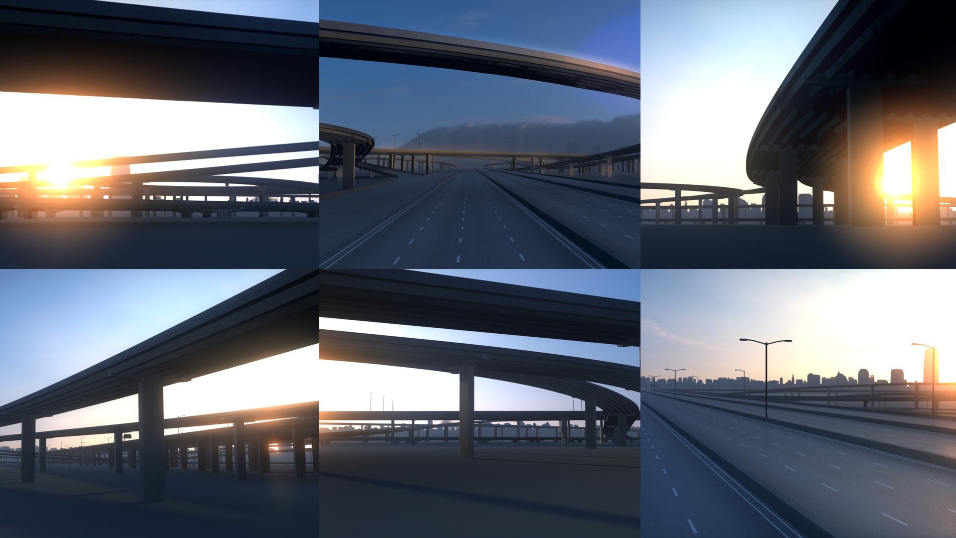 Freeway Collection 3D Model - TurboSquid 1916088