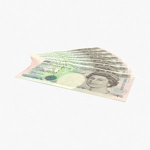 5 Pound Note Fanned