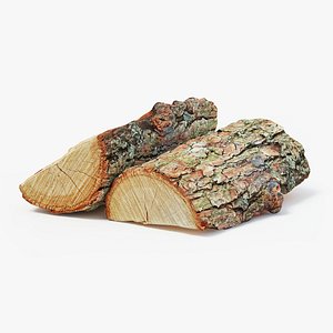 wood logs 3D model
