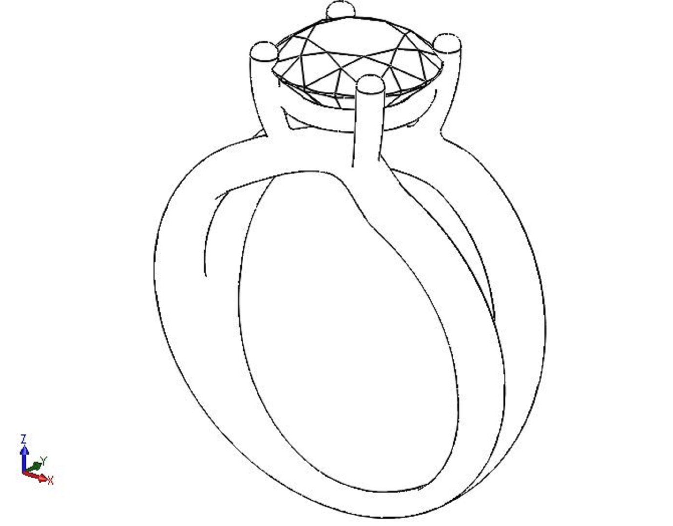 3D Two Arms Ring Model - TurboSquid 2165422