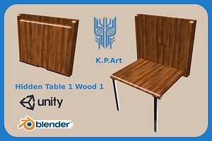 Hidden Table 1 Wood 1