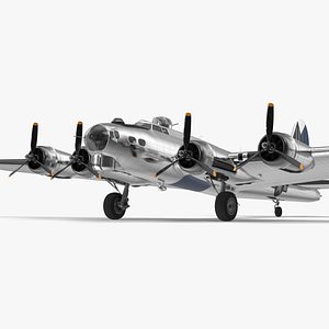 3D Boeing B-17 Propeller Aircraft Bomber model
