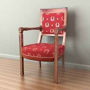 napoleon chair 3d obj