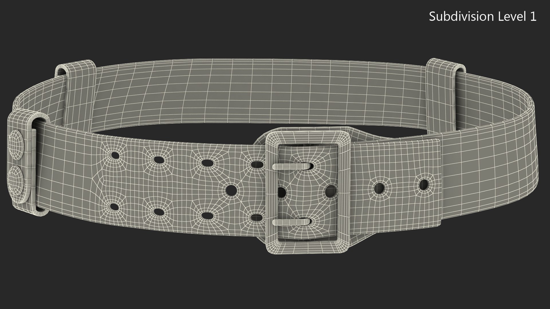 Leather Duty Belt 3D - TurboSquid 1471739