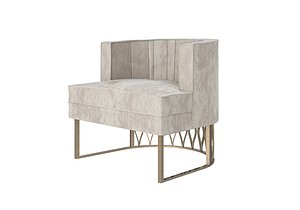 Eclectic armchair by Modenese 3D model