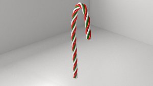 3D candy cane 4