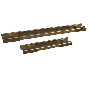 DIGBETH RIDGED CABINET  APPLIANCE HANDLE WITH BACKPLATE