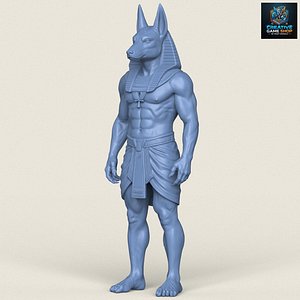3D Egyptian God Anubis Print Ready 3D Model model