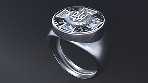 3D Ring symbols of the Army of Ukraine or cnc