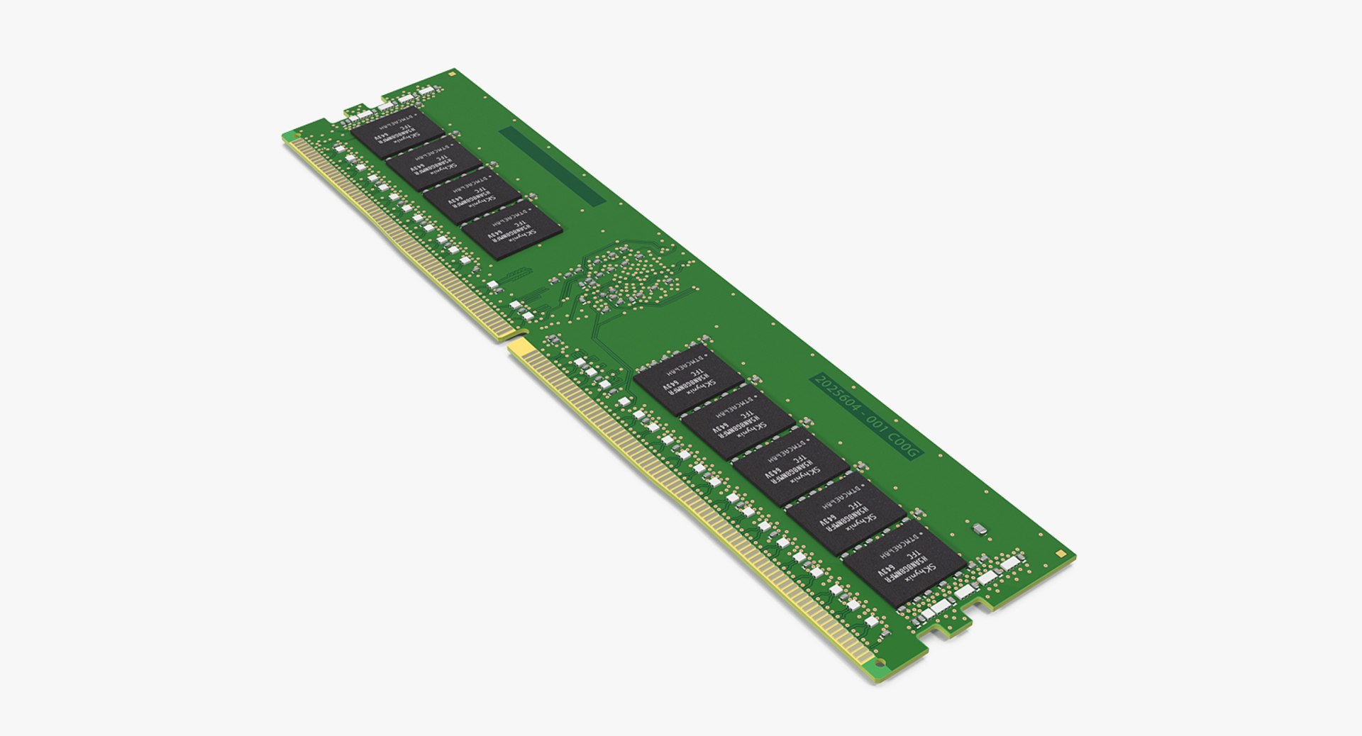 DDR4 SDRAM Memory Module 3D model preview