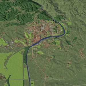 Coimbra Portugal - city and urban 3D model