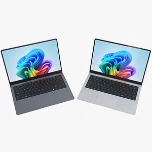 Samsung Galaxy Book6 Pro 14 inch Gray and Silver Rigged