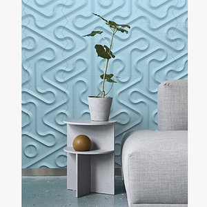 3D SAX 3D CONCRETE WALL TILE model