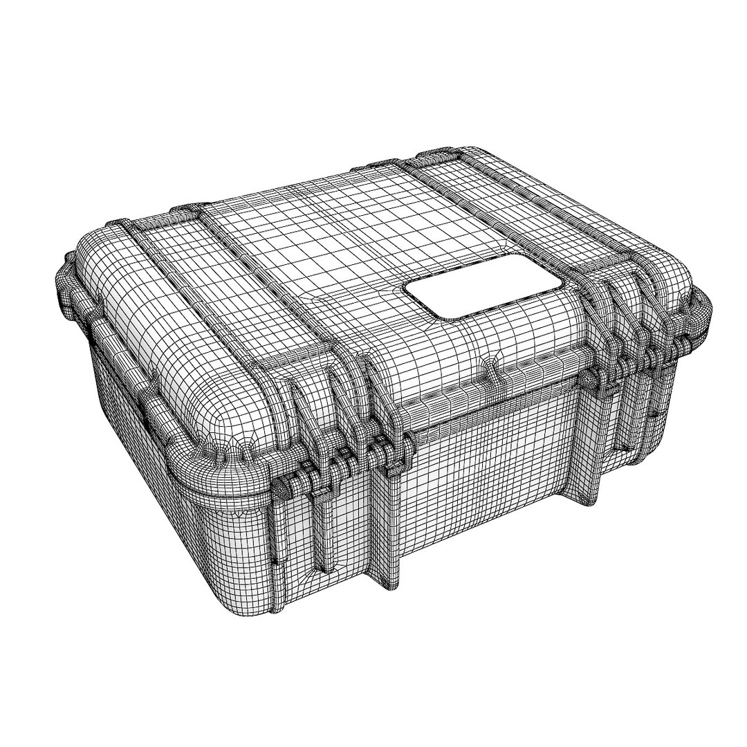 3D model black pelican case foam - TurboSquid 1283808