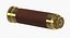 wrapped brass spyglass telescope 3D model