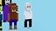 Personaggi di Halloween di Voxel