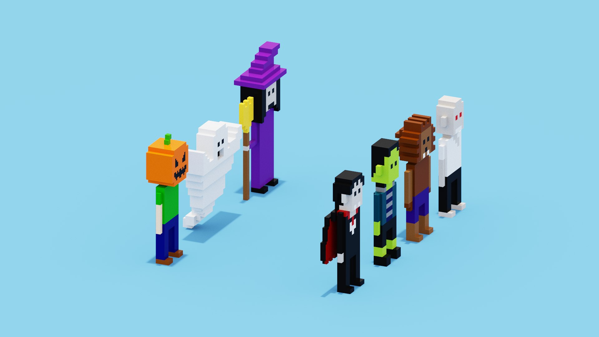 Voxel Halloween Characters 3D https://p.turbosquid.com/ts-thumb/pI/QuWG4g/Jv/spin202210141932160011/png/1665769865/1920x1080/fit_q87/f97676e2b8cc42f7519e61d03f2c01cb0cfa6603/spin202210141932160011.jpg