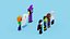 Personaggi di Halloween di Voxel