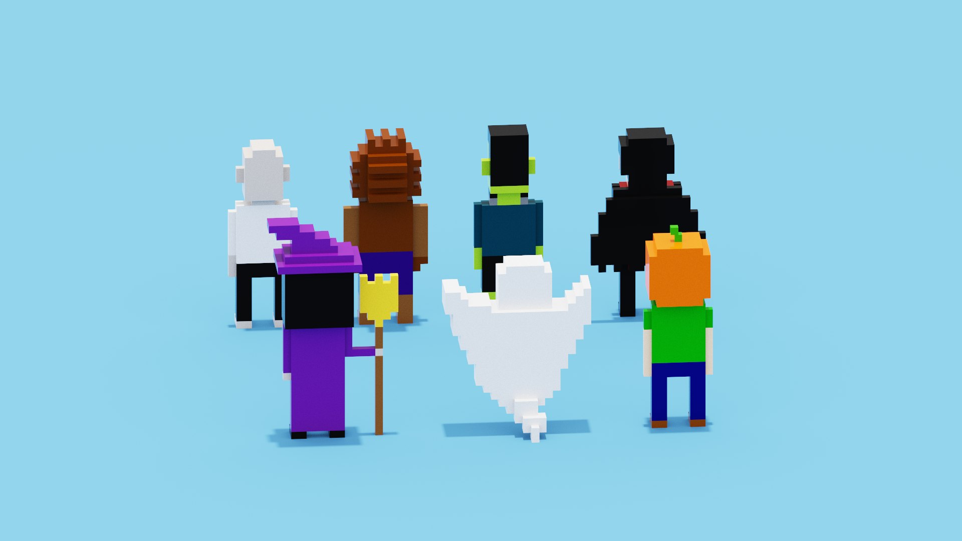 Voxel Halloween Characters 3D https://p.turbosquid.com/ts-thumb/pI/QuWG4g/LR/spin202210141932160007/png/1665769804/1920x1080/fit_q87/f3ce0ebdd41b6228748c7e2e0a57a89b30055383/spin202210141932160007.jpg