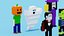 Personaggi di Halloween di Voxel