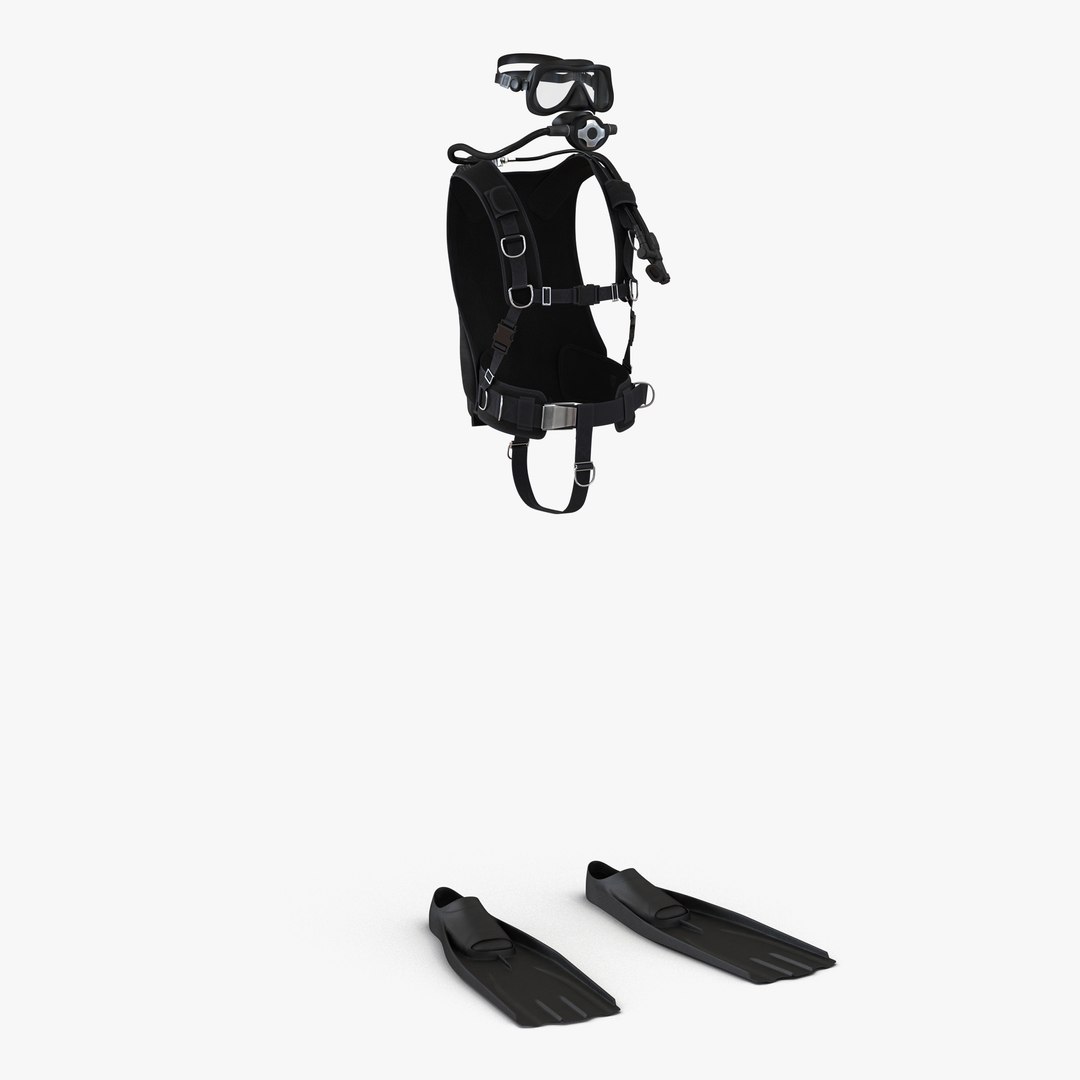 Diving Equipment 3D model preview