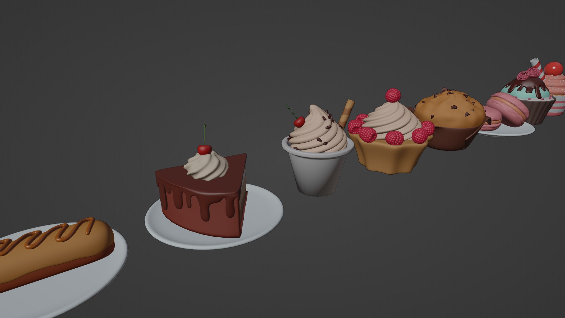 3D Model DESSERTS PACK - TurboSquid 2247953