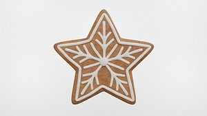 3D model Gingerbread Christmas Cookie 07