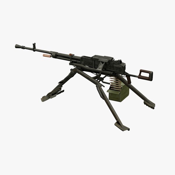Heavy machine gun nsv model TurboSquid 1322952
