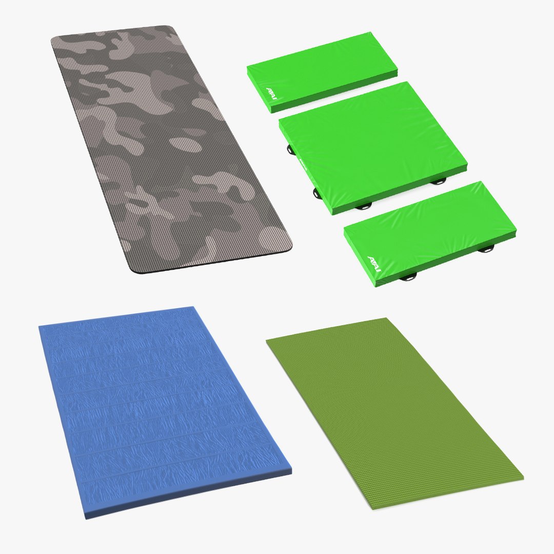 Sports Mats Collection 2 3D model preview