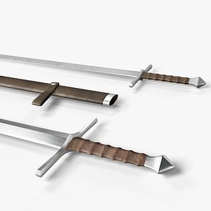 Medieval Sword 03     plus old texture and sheath 3D model