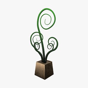 3D Twine Plant with Pot