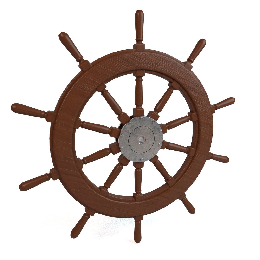 3D Ship Wheel Model - TurboSquid 1326996