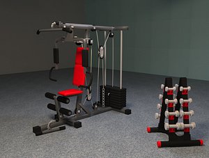3D model gym machines