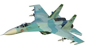 3D model Su-27 Flanker