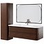 Ovale Vanity Unit With 2 Drawers And Bathroom Cabinet