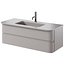 Ovale Vanity Unit With 2 Drawers And Bathroom Cabinet