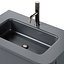 Ovale Vanity Unit With 2 Drawers And Bathroom Cabinet