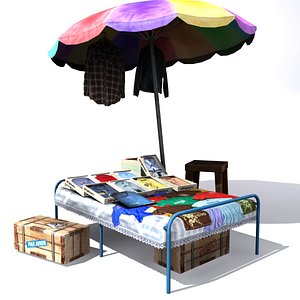 UmbrellaClothShop Low Poly