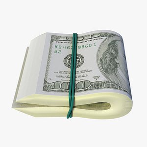 Bundle of Dollars 3D model