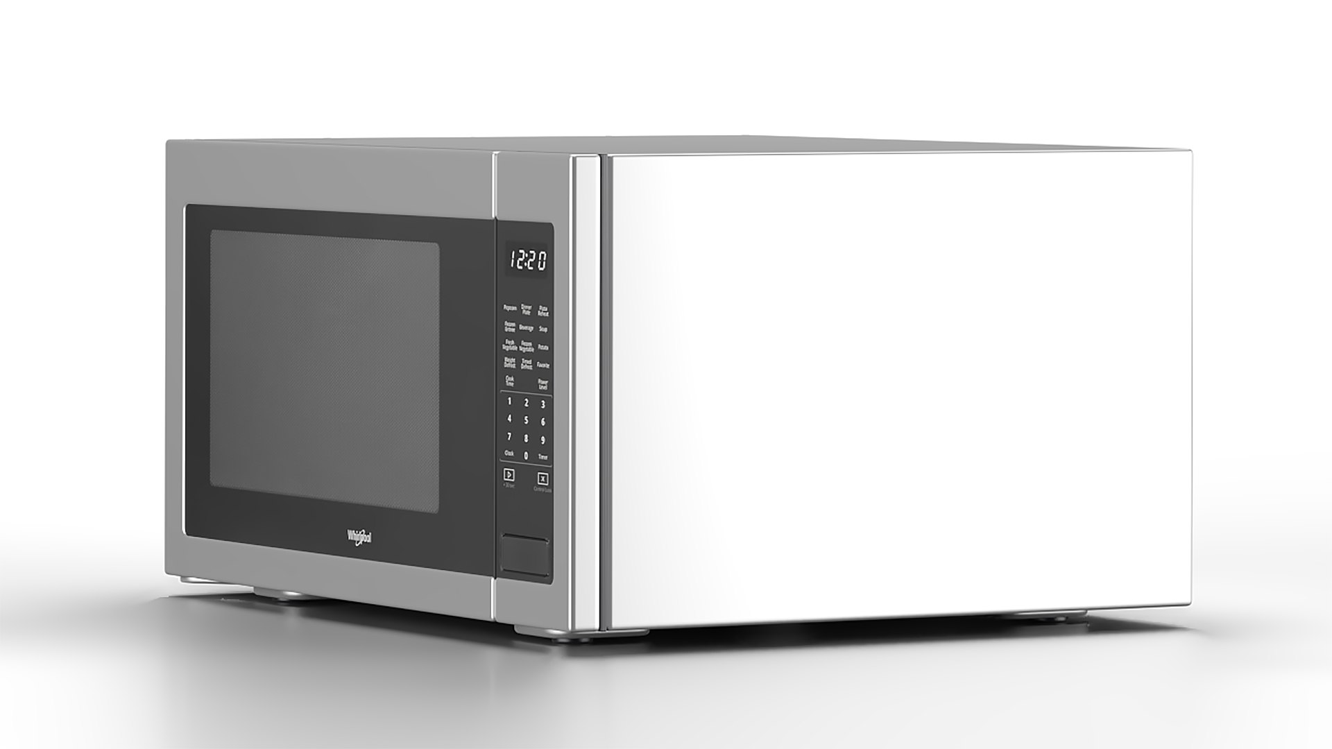 3D Whirlpool Countertop Microwave WMC50522HZ Model TurboSquid 2139328