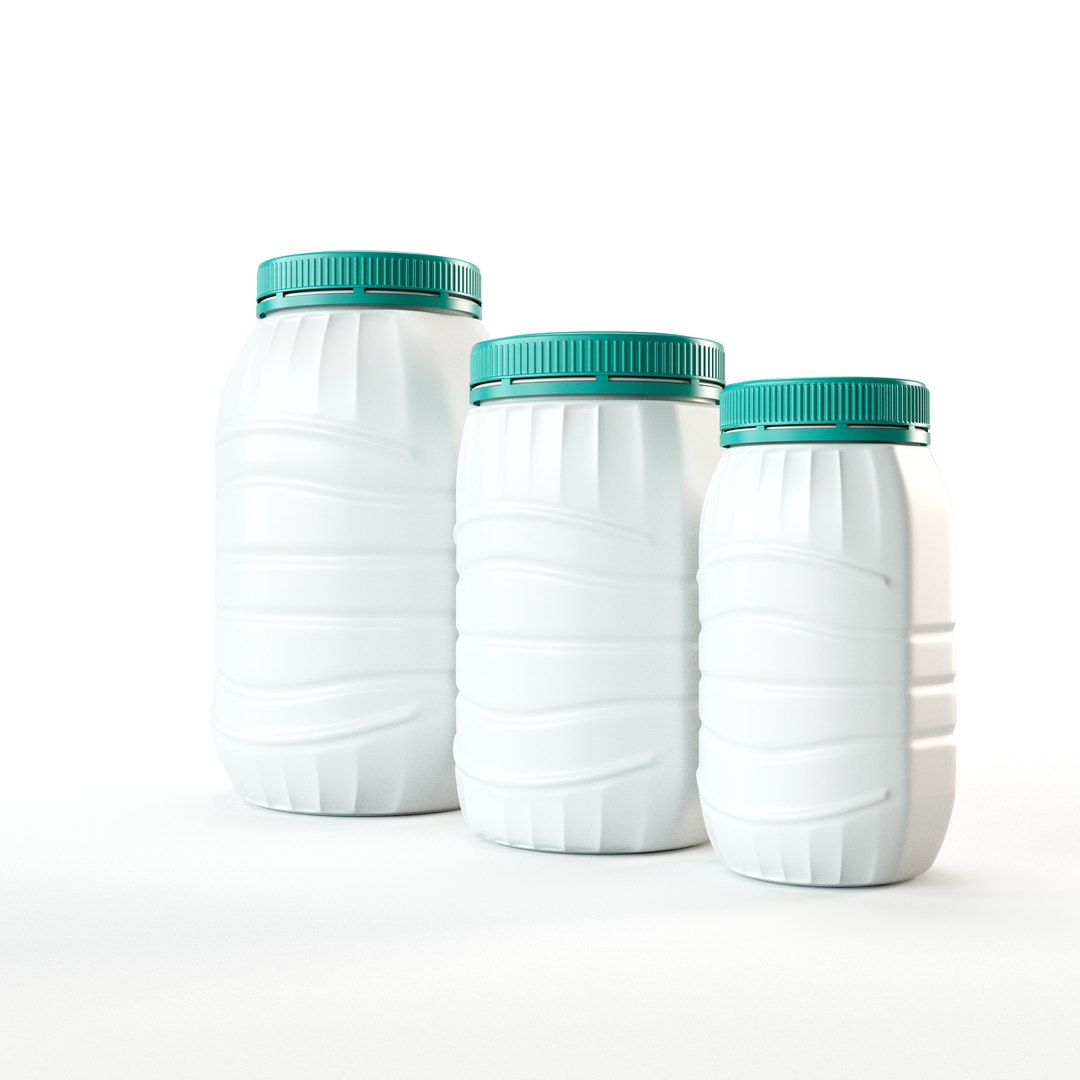Ribbed Plastic Food Storage Jar Container Set model https://p.turbosquid.com/ts-thumb/pJ/FVlLnT/Cd/plastic_jar_containers1_0001/png/1792471838/1920x1080/fit_q87/7ef82eaf54ea14d6a436e72d87bad1854f7de71a/plastic_jar_containers1_0001.jpg