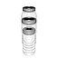 Ribbed Plastic Food Storage Jar Container Set