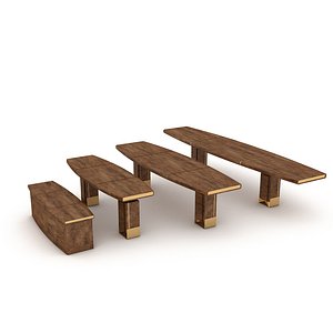 wooden ship tables model
