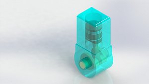 3D model ic engine piston