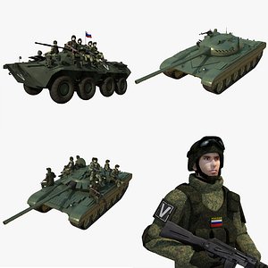 3D Russian Military Collection 2025 model