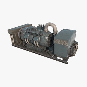 3D model Mechanical facility motor