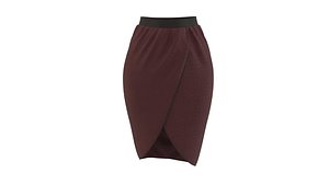 3D model petal skirt