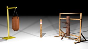 makiwara - mukyanchong punching 3d c4d