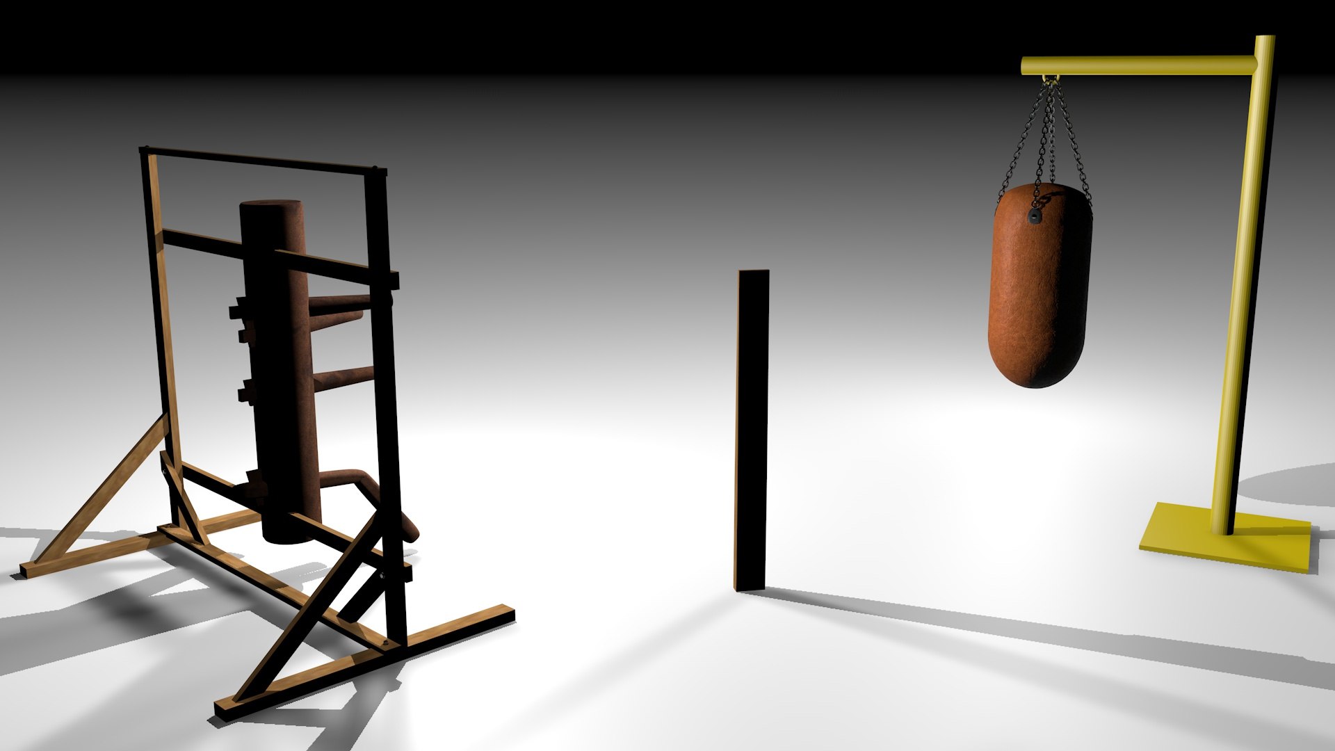 makiwara mukyanchong punching 3d c4d