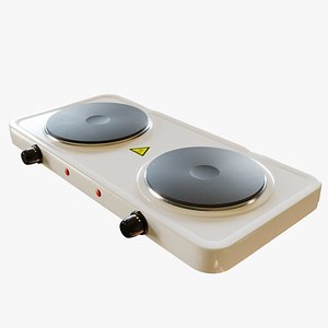 3D Double Cooking Stove model